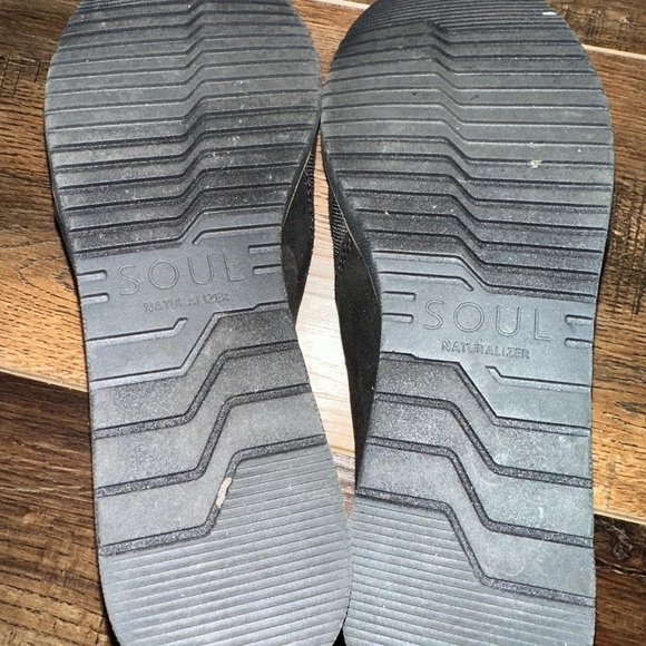 SOUL Naturalizer Womens Idea 2 Black Faux Suede Slip On Loafers Shoes Size 6.5 - Picture 8 of 11